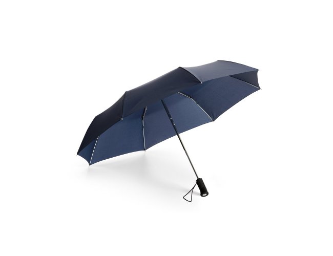 MURIEL. Guarda-chuva em polister dobrvel com lanterna na pega