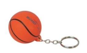 Chaveiro Bola Vinil oca c/ Pintura Basquete Personalizada