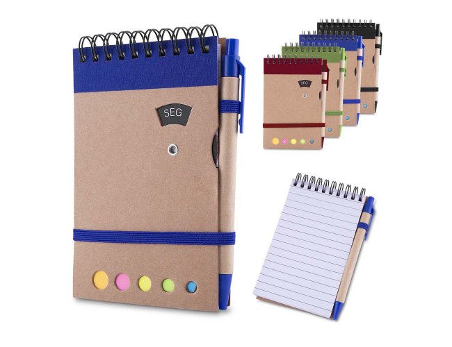 Mini caderno A6 com caneta